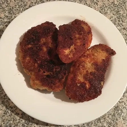 Bild von Hähnchenschnitzel mit Parmesankrüstchen