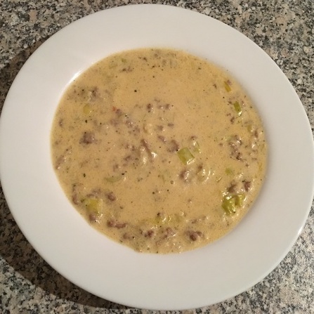 Image for Hackfleisch-Käse-Suppe mit Lauch